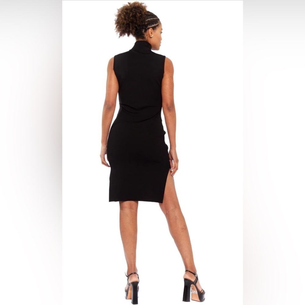 NWOT - CHAOUICHE Women's Sleeveless Knit Dress; COLOR: Black SIZE: Large - Picture 2 of 7